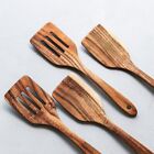 Long Handle Wooden Spatula Restaurant Cookware Kitchen Natural Teak Non Stick