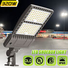 48000LM -320Watt LED Shoebox Pole Light Parking Lot Street Lighting Dusk to Dawn