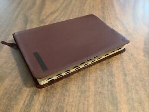NIV 1984 Thinline Bible Indexed - Burgundy Bonded Leather - Out Of Print 84