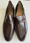 Men's Bostonian Brown Leather Loafers, Made in Italy, Size 11 narrow