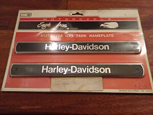 Original vintage harley davidson gas tank emblems