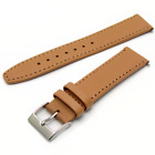 Taupe Stitched Leather Watch Strap - Men's 16mm to 20mm Wide - Style C88