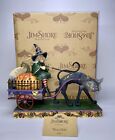 2008 Jim Shore WICKED RIDE Witch On Cart With Cat & Pumpkin Figurine 4010487