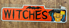 VTG Rare Telco Ghoul Guide Witches Drive Plastic Street Sign Halloween 1988