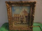 1961 City of Rome Oil Painting (signed) Size 13 x 11  SALE