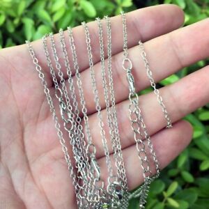 10pcs/lot Silver Chain fit stone pendants, DIY Jewerly, 50cm/20in