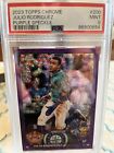 2023 Topps Chrome Julio Rodriguez Purple Speckle #200 Numbered /299