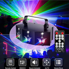 9 Lens Laser Projector RGB DMX Strobe Stage Light LED DJ Disco Party Christmas