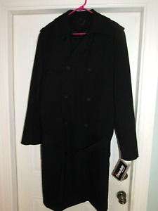Men's NWT Pilot's American Airlines 3/4 Length Double Breasted Coat Med Long