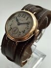 RARE VINTAGE 1918 Gold Elgin Gents Military Trench Watch