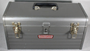 Vintage Craftsman 6500 Metal Tool Box & Tray Crown Logo 1960's Nice Shape #CT1