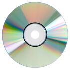 50 Blank 52X CD-R CDR Silver Shiny Top 700MB Media Disc in Paper Sleeves No Logo