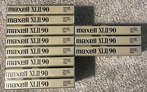 New ListingSet 11 Maxell XLII Audio Cassette Tapes 90 min Gold SEALED