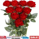 20× Artificial Silk Roses Flowers Realistic Bouquet Home Romantic Girl Gift USA