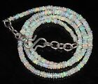 100% Natural Ethiopian Opal Beads Necklace 3X5MM 16 Inch Loose Gemstone N2
