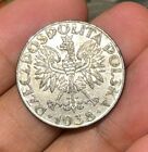 1938 Poland 50 Groszy Coin Nick Plated Iron Coin