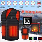USB Electric Heated Warm Vest Winter Wear Heating Thermal Coat Jacket Men Women