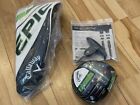 Callaway Epic MAX LS Driver Head Only 9 ( 9.0 ) Degrees w/cover, tool [ New ]