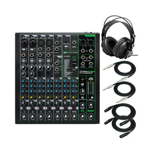 Mackie ProFX10v3 Professional Effects Mixer with USB with Headphones and Cables