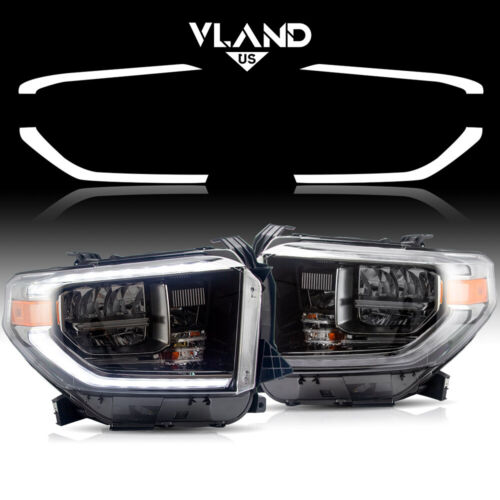 VLAND Full LED For 2014-2021 Toyota Tundra Headlights Front Light Sets w/Dynamic (For: 2020 Toyota Tundra)