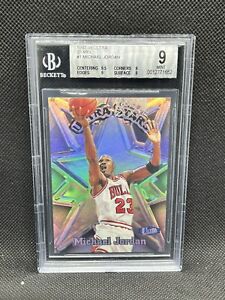 1997-98 Fleer Ultra Michael Jordan #1 Ultra Stars BGS 9 True Mint Plus Bulls