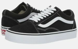 Vans Old Skool Skateboard New Black White Mens Womens Sneakers Tennis Shoes