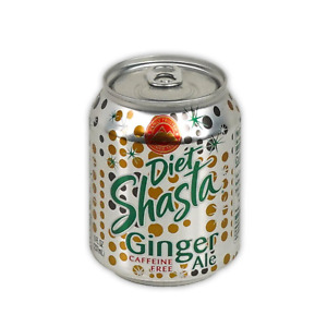 Shasta Diet Ginger Ale Soda, 8 ounce -- 48 per case.