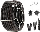 Drain Cleaning Cable 45 Feet X 7/8 Inch Hollow Core Cable Sewer Cable Drain Auge