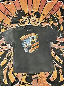 Vintage 1986 Harley Davidson 3D Emblem Shirt Large GRAIL RARE