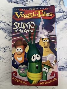 VeggieTales VHS ~ Sumo of the Opera ~ A Lesson in Persevereance Green Tape