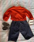 NWT Lee Middleton Doll Clothes Outfit Orange Thermal Shirt Denim Pants Shoes