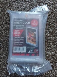 Ultra Pro One-Touch Magnetic Card Holder 35pt Point - 5 PACK Unopened