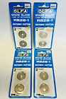 OLFA Rotary Cutter Replacement Blades Tungsten Steel 28mm RB28-1 Lot of 4 Pkgs