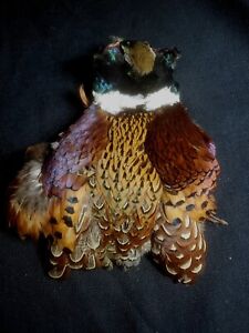 Rooster Ringneck Pheasant Skin Cape Fly Tying Craft Feathers Materials
