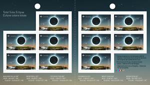 Canada stamps - Total Solar Eclipse booklet of 10 Permanent stamps