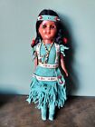 VTG Cherokee Indian Doll w/ Baby in Papoose Sleepy Eyes With Tags 11