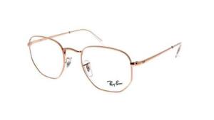 New ListingRay-Ban RB6448 3094 Color Rose Gold Hexigon Eyeglasses 54-21-145 Brand New