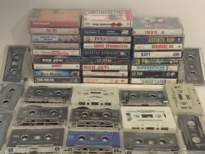 Lot Of 41 Rock Cassettes 80s 90s 00s Tested
