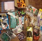 Junk Drawer Lot Vintage/Now Craft Art Treasure Wood Flowers Beads Button Making