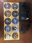 Sony PlayStation 2 PS2 Fat SCPH-50001 Console w/Controller & 10 DISC ONLY Games