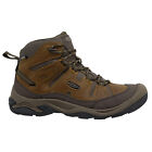 KEEN Circadia Mid Waterproof Mens Leather Hiking Boots, Brown, Pick Size