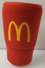 McDonald's Koozie JAVA SOK Red Large 32oz Neoprene Cup Sleeve CocaCola Sweet Tea