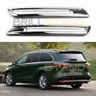 For Toyota Sienna 2022-2024 Chrome Rear Bumper Fog Light Cover Trim Accessories (For: Toyota)