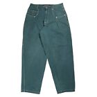 Vintage Karl Kani Jeans Baggy Dark Green Size 34x31 90s HipHop Grail Skate