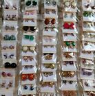24Pairs Wholesale TOP MIX Women's Hoop Dangle Stud Earrings Friend Gift Favor
