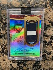 2021 TOPPS DYNASTY VLAD GUERRERO JR. 3 COLOR GAME USED PATCH AUTO NUMBERED #4/5