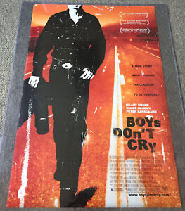 1999 original DS movie poster ~ BOYS DON'T CRY Hilary Swank ~ 27x40