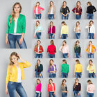 Women's 3/4 Sleeve Open Front Lightweight Cropped Cardigans Sweaters      WCD001