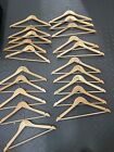 (20) Home Wooden Suit Hangers Natural Finish FREE SHIPPING!