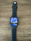 Apple Watch Series 7 45mm Blue Aluminum Case with Abyss Blue Sport Band  (GPS +